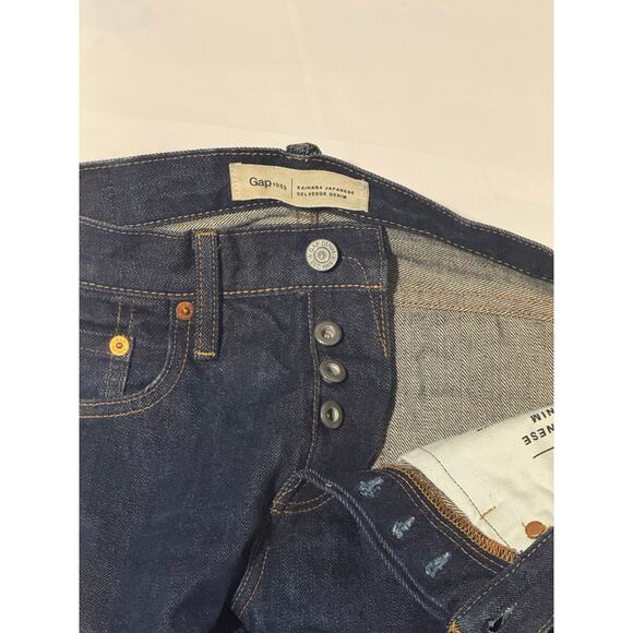 Gap Selvedge Jeans 28x30 Blue Raw Wash Stretch Kaihara Japanese Rockabilly - Picture 8 of 14